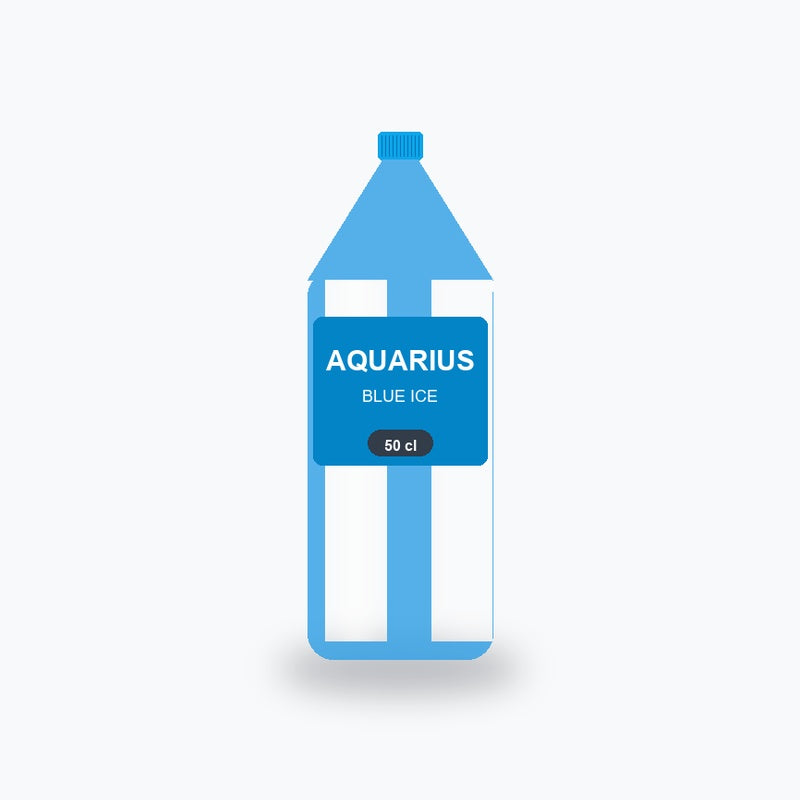 Aquarius Bleu (Isotonic Blue Ice) 50 cl - Shop Verviers