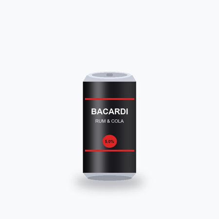 Bacardi Carta Blanca Rum & Cola 25 cl - Shop Verviers