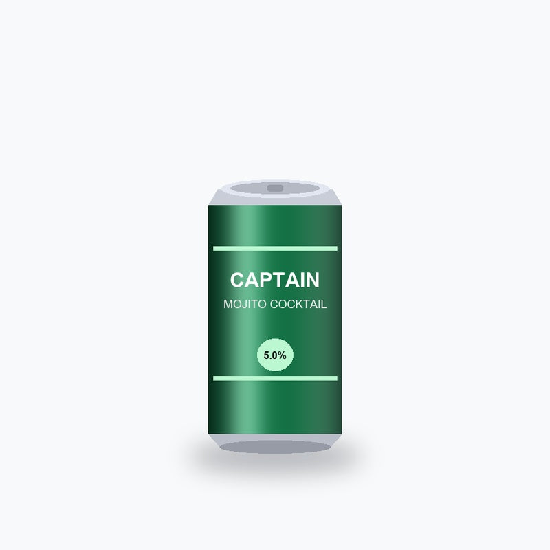 Captain Morgan White Rum Mojito 25 cl - Shop Verviers