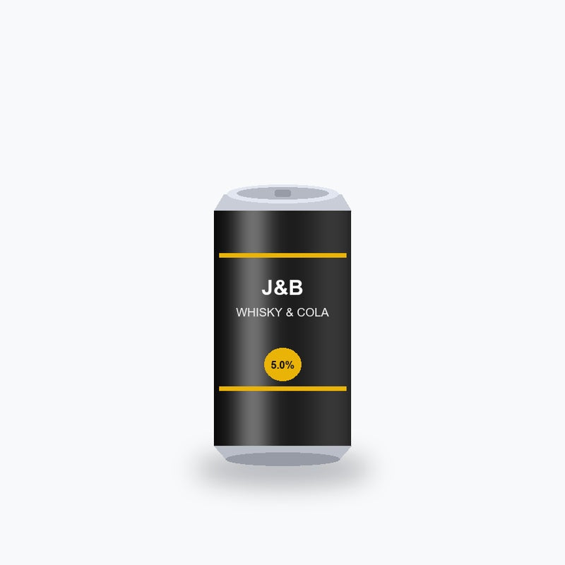 J&B Rare Scotch Whisky & Cola 25 cl - Shop Verviers