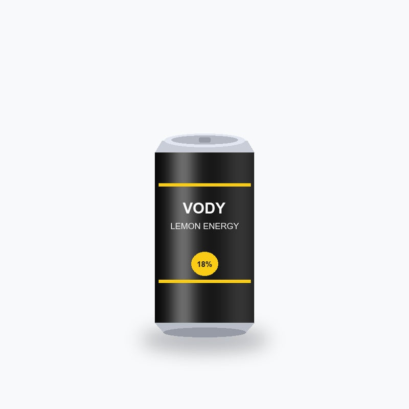 Vody Lemon Energy Vodka Drink 25 cl - Shop Verviers