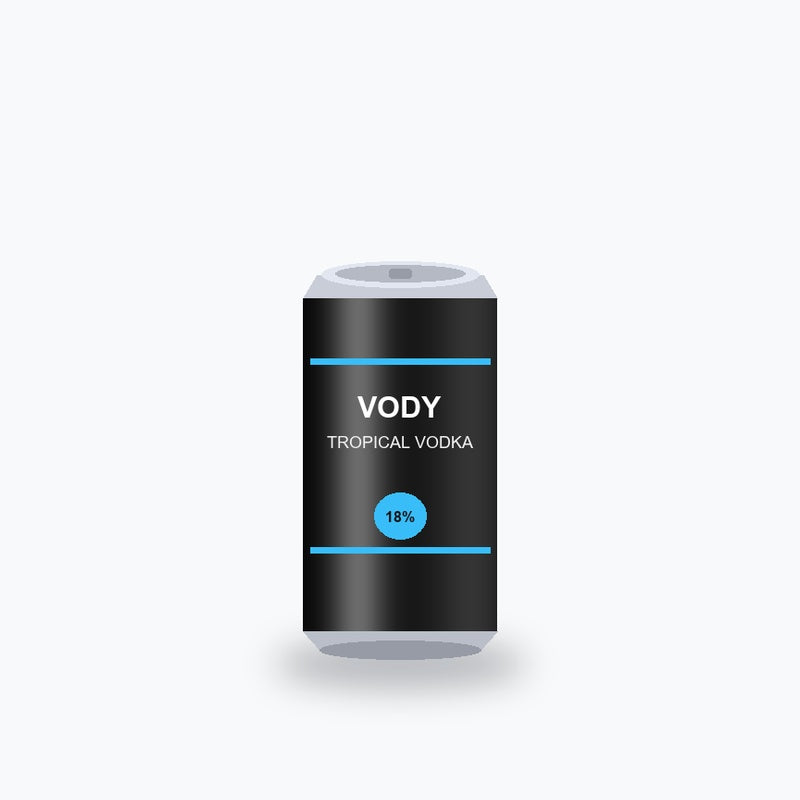 Vody Tropical Energy Vodka Drink 25 cl - Shop Verviers